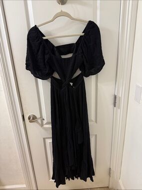Market (Miami boutique) Black Women's Cutout Maxi Dress, NWT